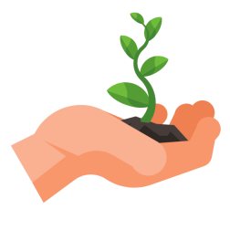Sprout in hand