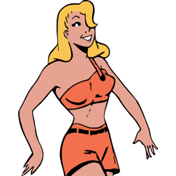 Happy blonde