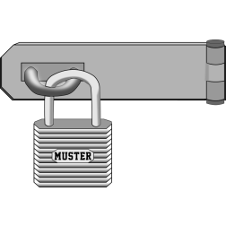 Padlock vector image