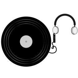 Headset and vinyl disc