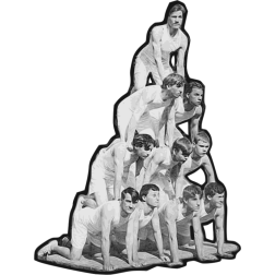 Human pyramid