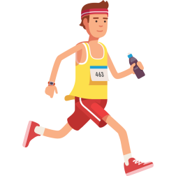 Man on a jog