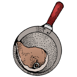 Frying Pan with chop
