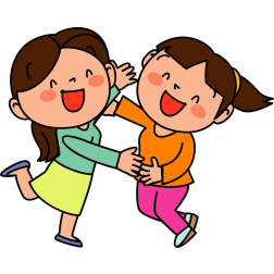 Joyful female reunion