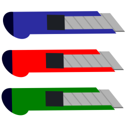 Set of carpetknives