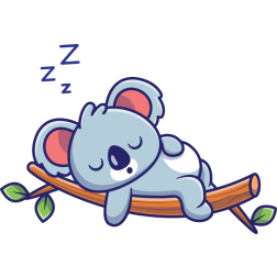 Cartoon Koala Sleeping