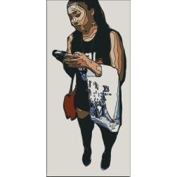 ladyfocusedonphone