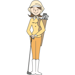 Female golfer-1654555016