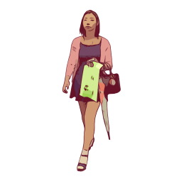 Lady walking
