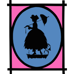Silhouette of a Lady with a Parasol