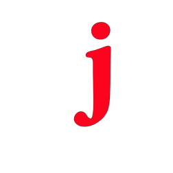 lowercase j