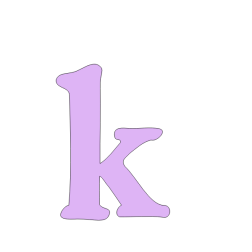 lowercase k