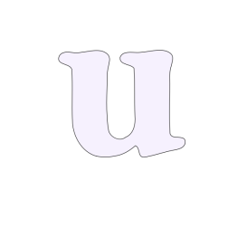 lowercase u