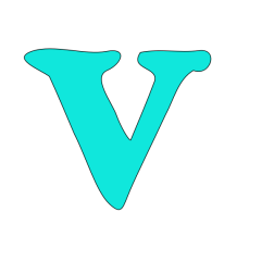 lowercase v