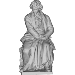 Ludwig Van Beethoven 3D Statue