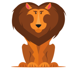 Male lion wild cat