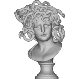 Medusa head bust 3D