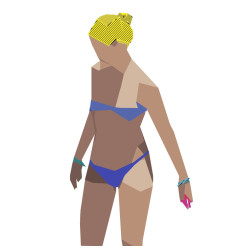 Summer blue bikini