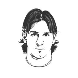 Messi vector image