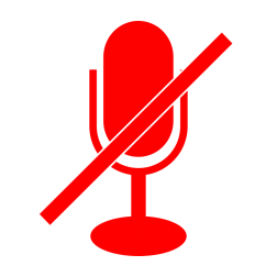 Mic icon muted
