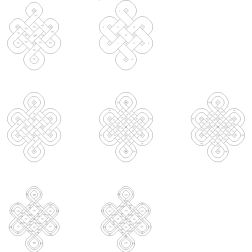 Ming Celtic Knots - 7 variations