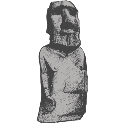 Moai ancient statue