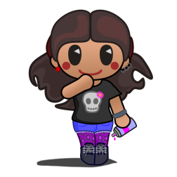 Punk girl with spray can
