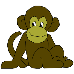 Cute orangutan monkey
