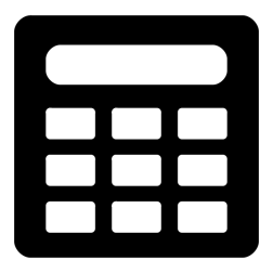 Monochrome calculator