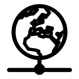 Globe silhouette