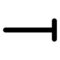 mono line dimension line end