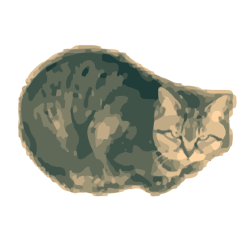 Painted cat