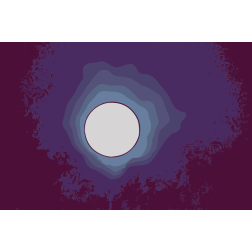 Moon in the night sky
