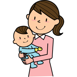 Mother and Baby Cartoon Style (#10)
