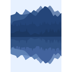 Reflection of mountains