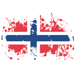 Norway flag grunge