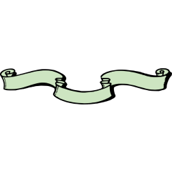 Old Style Banner In Green Color