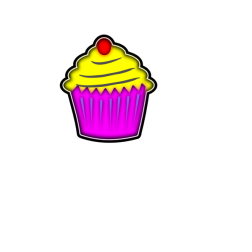 open clipart cupcake