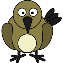 Cartoon Flycatcher Bird Illustration