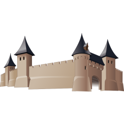 Medieval Castle with Towers