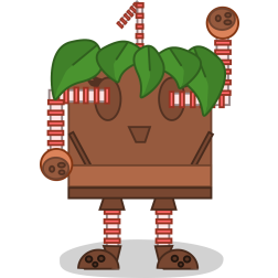 Cute Cartoon Plant Robot