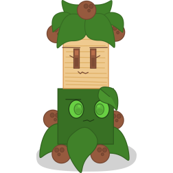 Cartoon Palm Tree Character