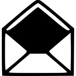 Opened envelope icon
