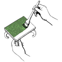 Painting green board