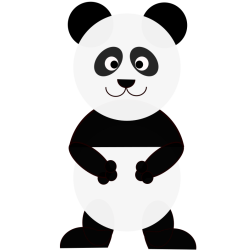 Panda bear cartoon