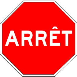 ARRÊT sign