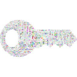 Colorful key