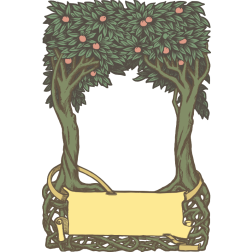 Peach Tree Frame Colored Version