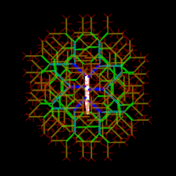 Fractal art with lines