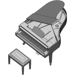 Animated piano